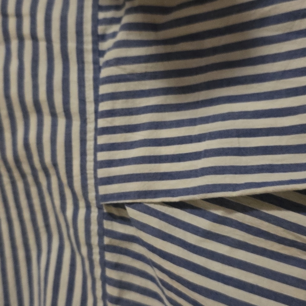 Madewell Blue and White Striped Button-Down Shirt - Picture 9 of 10